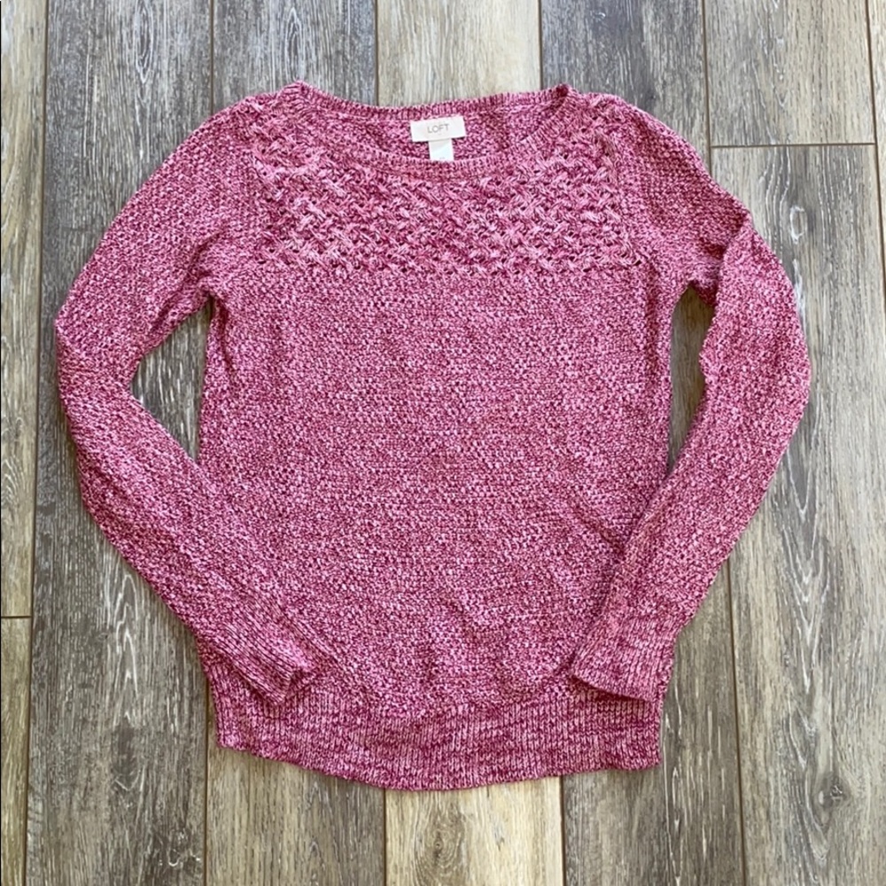 Like New Loft Pink Sweater!! so cozy!!